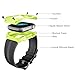 VANCHAN Compatible with Apple Watch Bands 44mm Series 6/5/4 & Apple Watch SE 44mm Band, Sport Silicone Band with Protective Case Men Women for Apple Watch SE & iWatch Series 6/5/4 44mm (Black/Green)