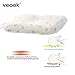 Veook Baby Memory Pillow Supports Head & Neck ,3D Groove Memory Foam Positioner Pillow Prevent Flat Head with Cotton Pillow Case (0-3years)
