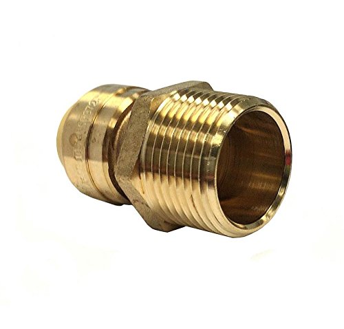 Libra Supply Lead Free 3/4 inch Push x 1 inch MIP Push-Fit Male Adapter, Push to Connect, Push x MIP(Pack of 3 pcs, Click in for more size options), 3/4'' Push x 1'' MIP,Fits CTS, CPVC and PEX - Thumbnail 2