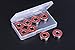 Mini Skater 3.52 ×1.8 ×0.55 Inch High Transparency Visible Plastic Box Small Size Clear Storage Case with Lid Use for Organizing Small Parts,Cotton Swab,Ornaments (4 Pcs)
