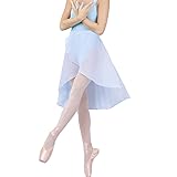 ENASGLOO Women Teen Girls Ballet Skirt Chiffon