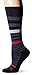 Sockwell Women's Orbital Stripe Moderate Graduated Compression Sock, Navy - Small/Medium