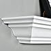 WELLAND 18 Inch x 3.25 Inch x 5.25 Inch Corona Crown Molding Wall Shelf White