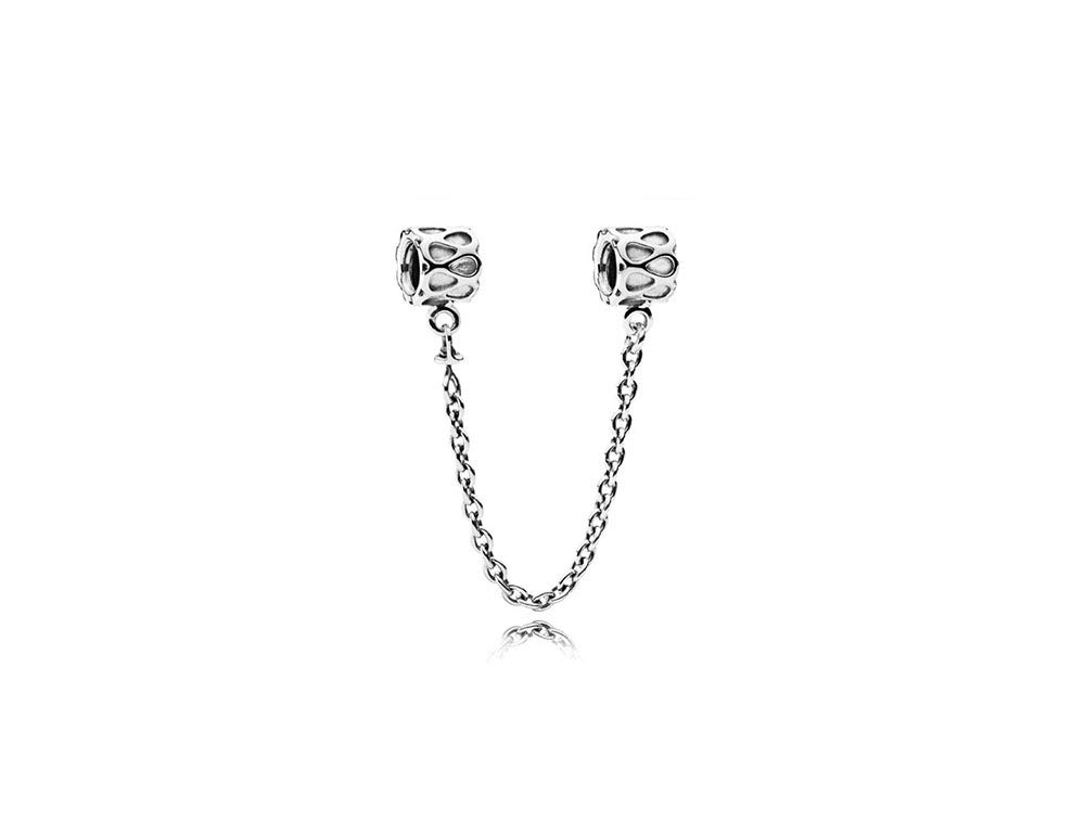 FGT Women Sterling Silver Infinity Safety Chain Charm for Bracelets Necklaces Pendants Gift for Wife Mum Family Daughter Grandmother Girls Aunt Granddaughter Mothers Day Valentine Birthday