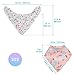 Nasjac Baby Bandana Drool Bibs, 8 Unisex Organic Cotton Absorbent Drooling Bibs