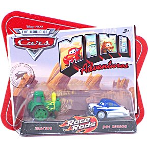 Disney CARS Mini Adventures Race Rods Tractor and Doc Hudson