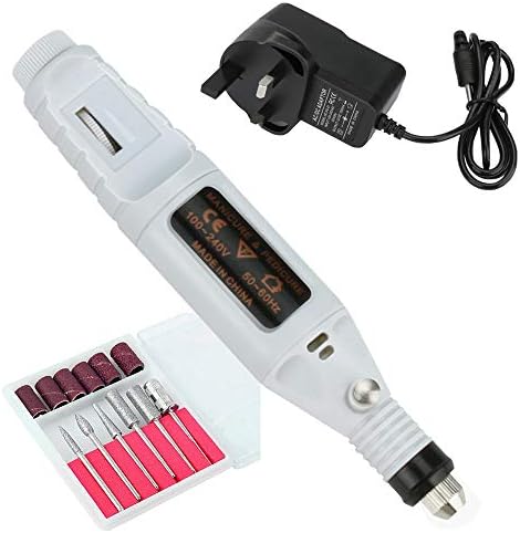Intbase Electric Manicure Nail Drills, Nail Drill Bits for Acrylic Nails Electric Manicure Pedicure Nail Drill Set, Professional Polishing Tools Low Noise Low Heat Low Vibration (18000rpm)