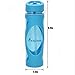Clearance Sale-19 oz Newest Design Sports Tritan Plastic Water Bottle Straw Lid Leak Proof Flip Top Cap Portable To-Go Gym School with Handle and Cleaning Brush - Blue