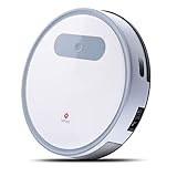 LEFANT M300 Robot Vacuum Cleaner for Hardwood Floors, Pet Hair, Robotic Vacuum Cleaners for Medium-Pile Carpets, Powerful Suction, Quiet, Thin, White