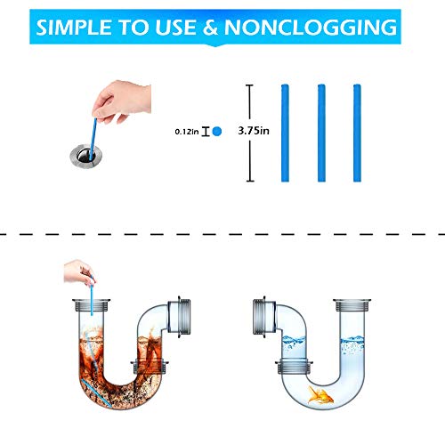 Toilet Bowl Cleaner Drain Sticks Sink Deodorizer(12 Pack), Bathroom