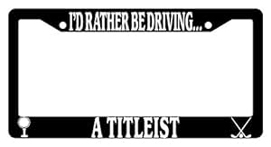 Barra Duomi Golf 7 Adesivo Paraurti Titleist - 'I'd Rather Be Driving' Nero, Per Golfisti Appassionati Adesivo Vinile Golfisti - Foto 7