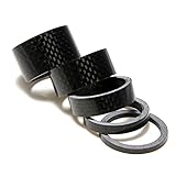 Happu-store(TM) Bicycle Handle Bar Stem Carbon Fiber Gloss Spacer, 5 Pcs