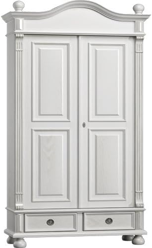 Bucherschrank Im Landhausstil Massiv Holz Kiefer Wohnzimmerschrank 210 100 38 Weiss Matt Amazon De Kuche Haushalt