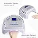 TAKOYI LED Nail Lamp 64W Gel Light Nail Dryer Cordless Gel Light 4 Timer Setting Cordless UV Led Nail Light Curing Nail Dryer for Gel Nails with Lifting Handle Touch Sensor LCD Screen (White)