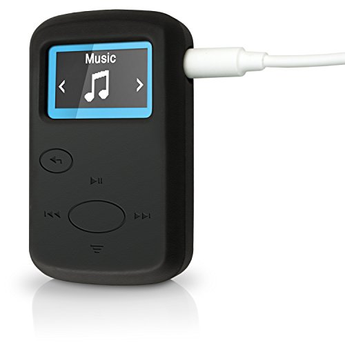 igadgitz U3902 Silicone Gel Skin Cover Case Compatible with Sandisk Sansa Clip Jam MP3 SDMX26-008G (2015) - Black