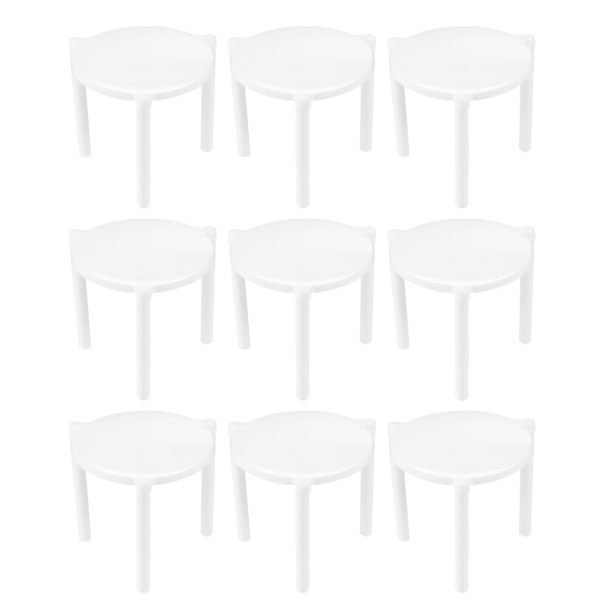 HEMOTON Pizza Stand Tripod Stack 4.50X4.00X3.80Cm Plastic Support Frame for Restaurant Pizza Box Saver Preventing Toppings Damage