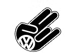 VW VOLKSWAGEN SHOCKER FUNNY WINDOW STICKER VINYL DECAL JETTA GOLF GTI GLI