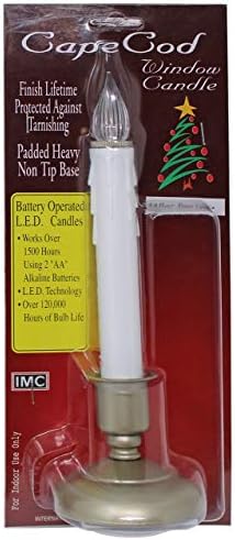 Amazon Com Cape Cod Led Timer Window Candle Pewter Finish Home Improvement