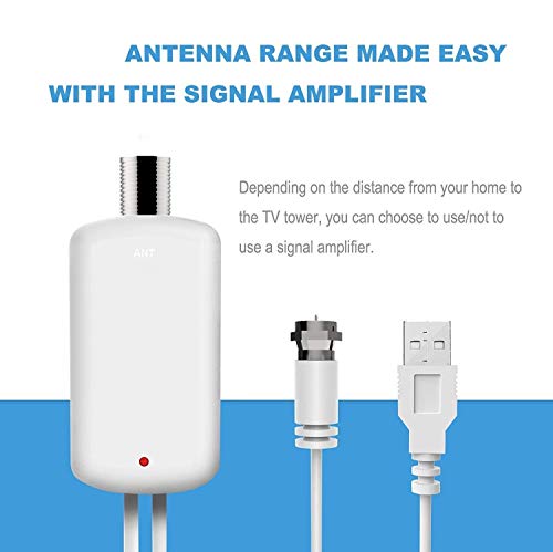 image for Aurola Digital TV Antenna, Best 60 Miles Range HDTV Indoor Antenna wit