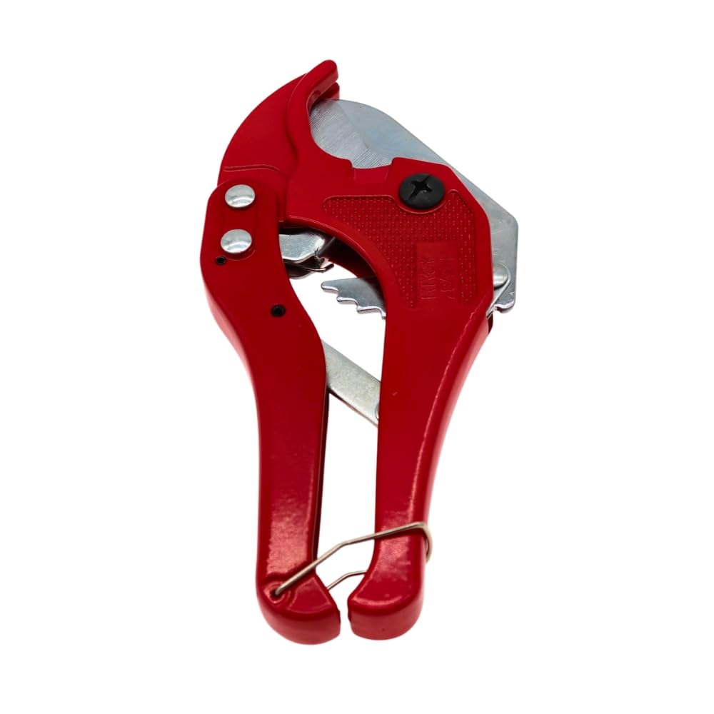 PPR Pipe Cutter 42 mm 1-5/8 Inch Professional Pipe Cutter for PVC Pipe, PEX Pipe and Plastic Pipes, One-Hand Quick Cutting Tool for Pipe