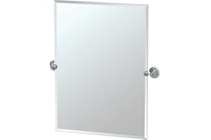 Gatco Designer II Frameless Rectangle Mirror, 31.5 Inch, Chrome