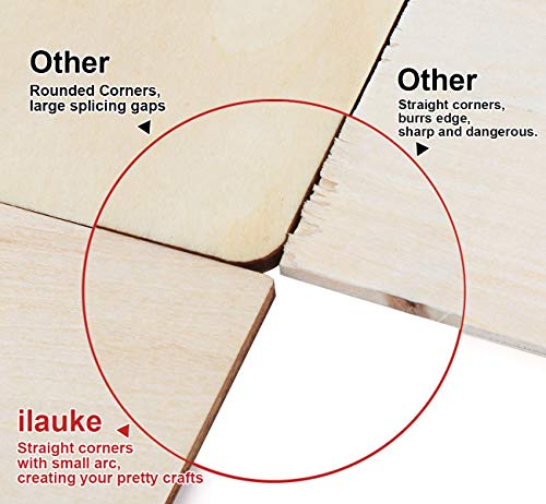 4 ilauke+Unfinished+Painting+Staining+Coasters