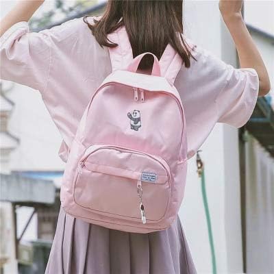 QWKZH Casual Daypacks New Female Quality Backpack Single We Bare Bears Pattern School bags Young Students Designers Casual Shoulder bags nbxq278