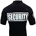 HPU Security Polo Shirt Deluxe 100% Cotton Pre-Shrunk Black with White Letters (L)