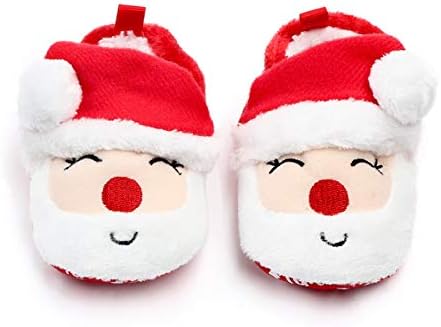 Cuteinfantbebe Newborn Infant Baby Christmas Shoes Santa Slippers