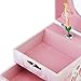 RR ROUND RICH DESIGN Kids Musical Jewelry Box for Girls with Drawer and Jewelry Set with Ballerina Theme - Swan Lake Tune Pink