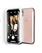 LuMee Duo Selfie Phone Case, Rose | Front & Back LED Lighting, Variable Dimmer | Shock Absorption, Bumper Case | iPhone X / iPhone XS
