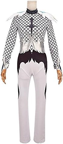 Japanese Hot Anime about Figure Skating Cosplay Costume White Performance Costume Figure Skating Jumpsuit (custom made, White)