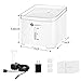 Slopehill Cat Water Fountain, Auto Power Off Cat Dog Water Dispenser, Ultra Quiet Automatic Electric Water Drinking Fountain with LED Indicator Light, 3 Water Flow Settings, 4 Replacement Filters