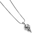 CHUVORA 925 Sterling Silver Detailed Medieval Dragon Luck Wisdom and Longevity Pendant Necklace, 18 inches