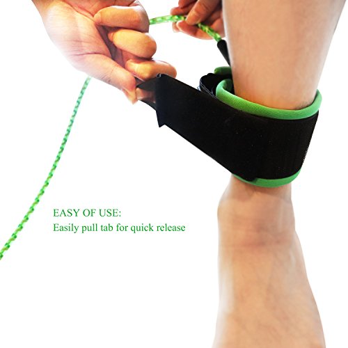 A ALPENFLOW 6‘ Premium Surfboard Leash 6ft Surf Board Leg Rope SUP