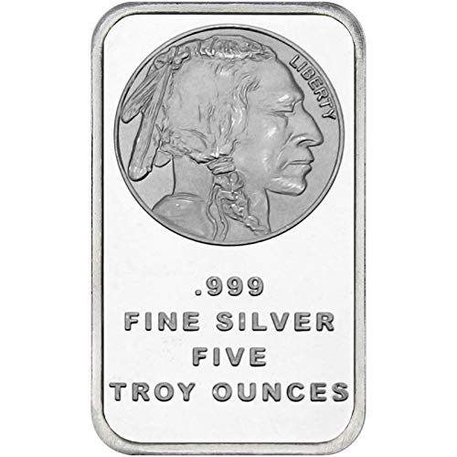 5 oz. Silver Bar Buffalo (BU)