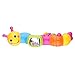 Coolecool Lovely Worm Rattle Toys Baby Toys 6 to 12 Months with Rotary Head, Holding Rings, Colorful Beads, Small Mirror and Twisting Game (Multicolored)