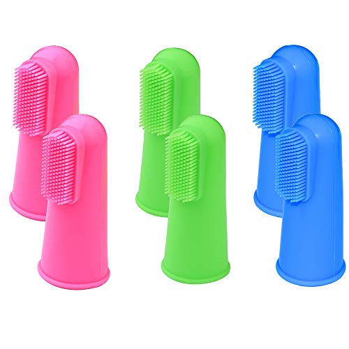RosyLife Pet Dog Soft Toothbrush Dog Toothbrush Finger Toothbrush pet Toothbrush Small to Large Dogs (24 Pack-Multi-Colored) - Thumbnail 5