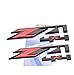 Yoaoo 2Pack OEM Black Red Z71 4x4 Emblems Badges Compatible with Silverado Sierra Tahoe Suburban 1500 2500Hd 3500Hd Decal