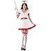 Night Shift Nurse Women's Sexy Halloween Role Play Costume Scrubs, White, Small