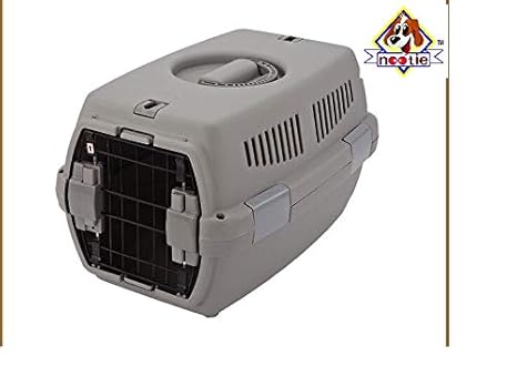 Nootie IATA Approved Puppy Flight Cage, Grey, 48x32x29cm