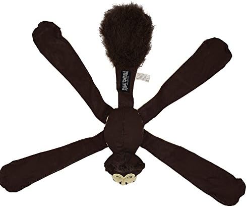 Hydex Pets Puppy Squeaky Plush Dog Toys-Long hand and Feet with 4 BB Monkey Skinneeez No Stuffing Durable Pet Toys-for Small to Large Dogs