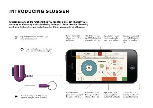 UrbanEars Slussen DJ Adapter Tomato, One Size - Thumbnail 3