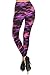 Leggings Depot High Waisted Floral & Space Print Leggings for Women-Full Length-R555, Purple Galaxy, One Size