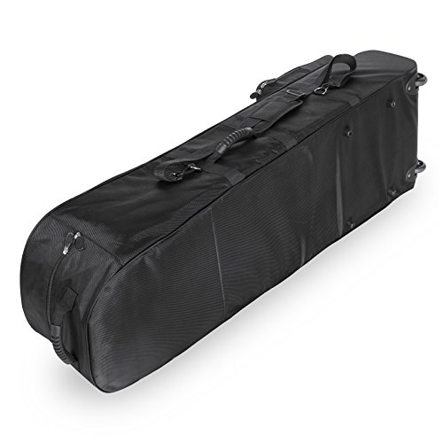 Portable outdoor Golf Bag Travel Cover Zipper Oxford Golf Case with 2 Wheels, Black( US STOCK ) - Thumbnail 4
