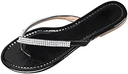BOLOMEE Flip Flop Bling Rhinestones Summer Women Flat Thong Sandals