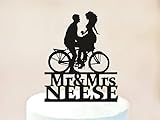 Wedding Bicycle Cake Topper,Custom Cake Topper With