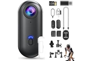 POV 4k Camera, Action Camera Waterproof Uhd Sports Action Cameras,360° Motorcycle Camera, Compact Magnetic Hands Free Cameras