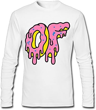 CAILZ Men's Ofwgkta Odd Future OF Donut Logo Long Sleeve Cotton T Shirts L