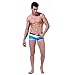 Men Swimming Boxer Size L Color Blue and White